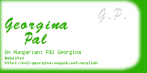 georgina pal business card
